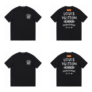 루이비통 LOUIS VUITTON x 크롬하츠 LVx크롬하츠 콜라보 티셔츠 블랙