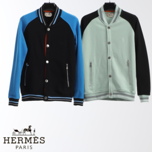 에르메스 HERMES 투톤 바시티 면 재킷 2color