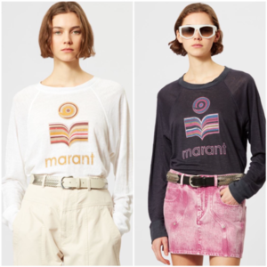이자벨마랑 ISABEL MARANT 여성용 뉴시즌 키퍼프 린넨 티셔츠 2color