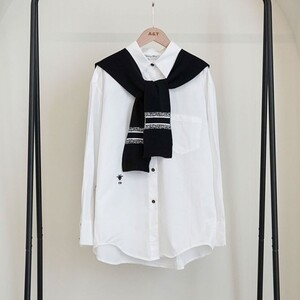 디올 여성 벌자수 화이트셔츠&amp;숄 셋 2color (화이트/블랙)