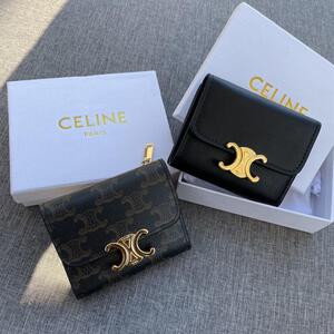 셀린느 트리오페 컴팩트 반지갑 2color (브라운/블랙)